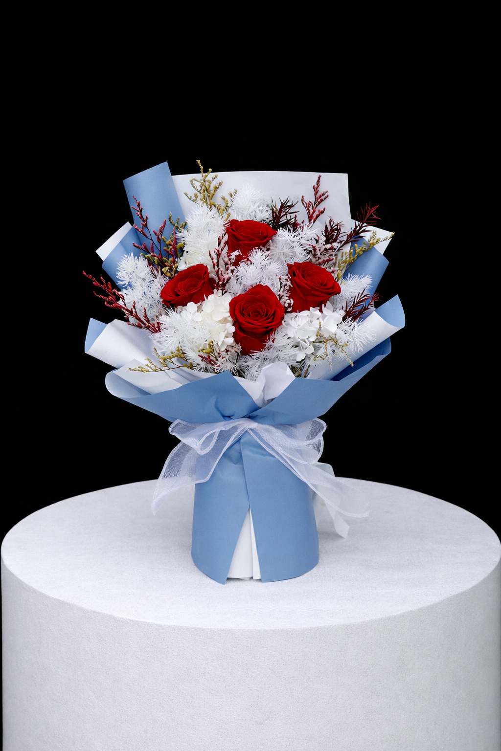 Medium Flower Bouquet - Snow White
