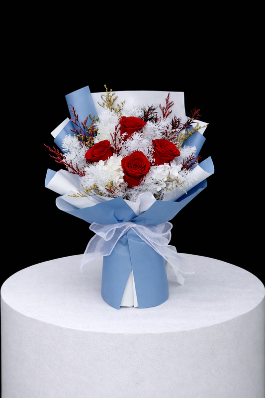 Medium Flower Bouquet - Snow White