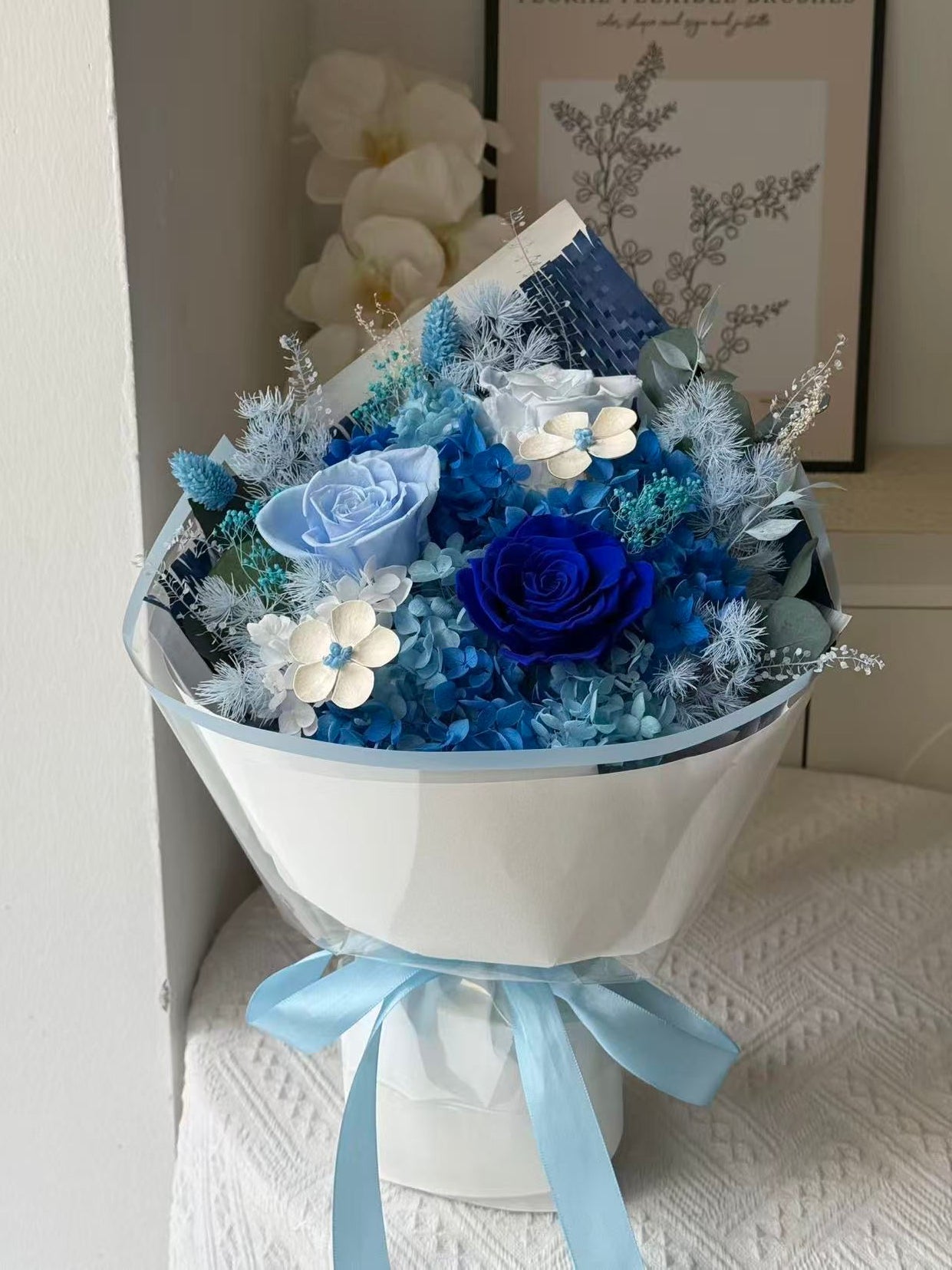 Medium Flower Bouquet - Ocean Waves