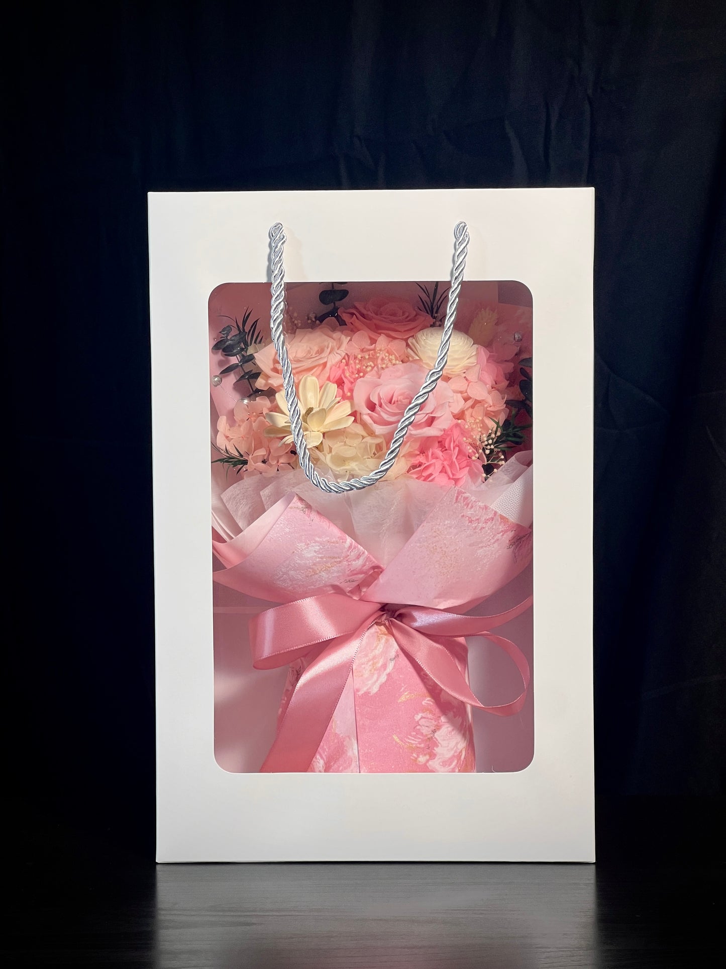Medium Flower Bouquet - Pink Fondant