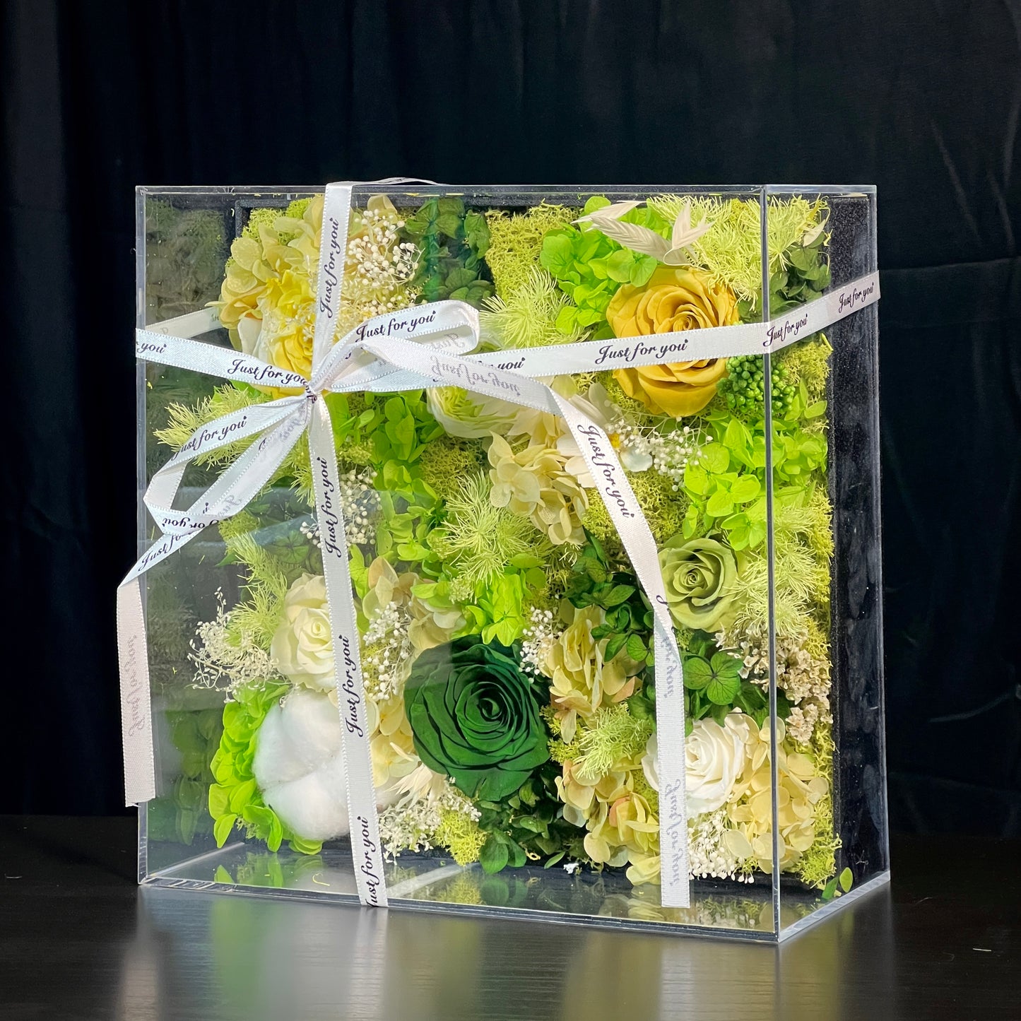 Premium Square Flower Box - Green Prairie