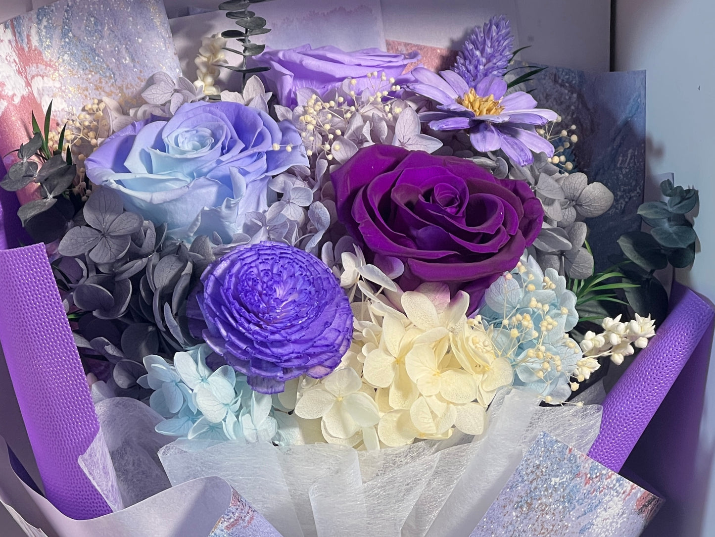 Medium Flower Bouquet - Purple Fantasy