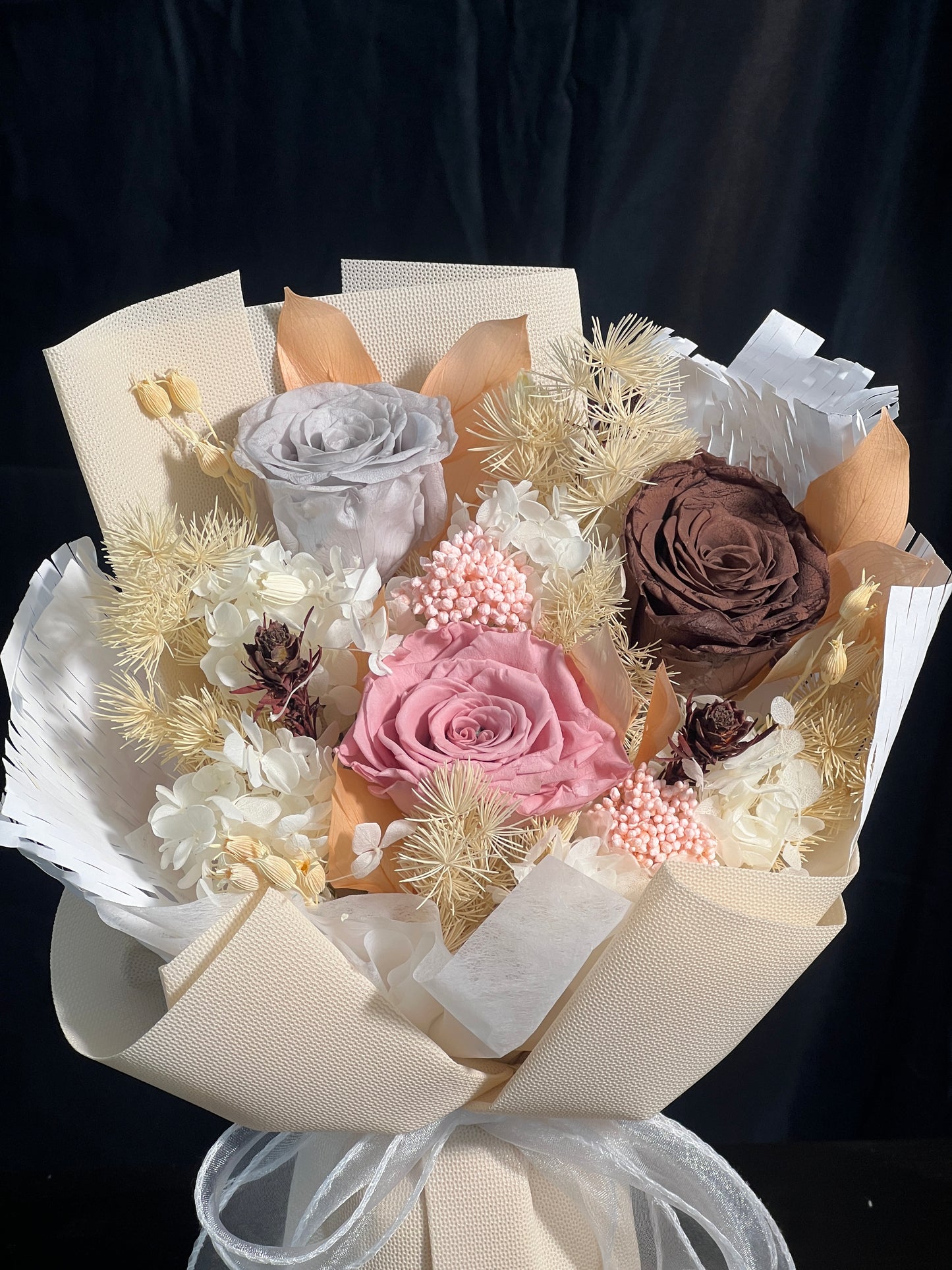 Medium Flower Bouquet - Latte Lover