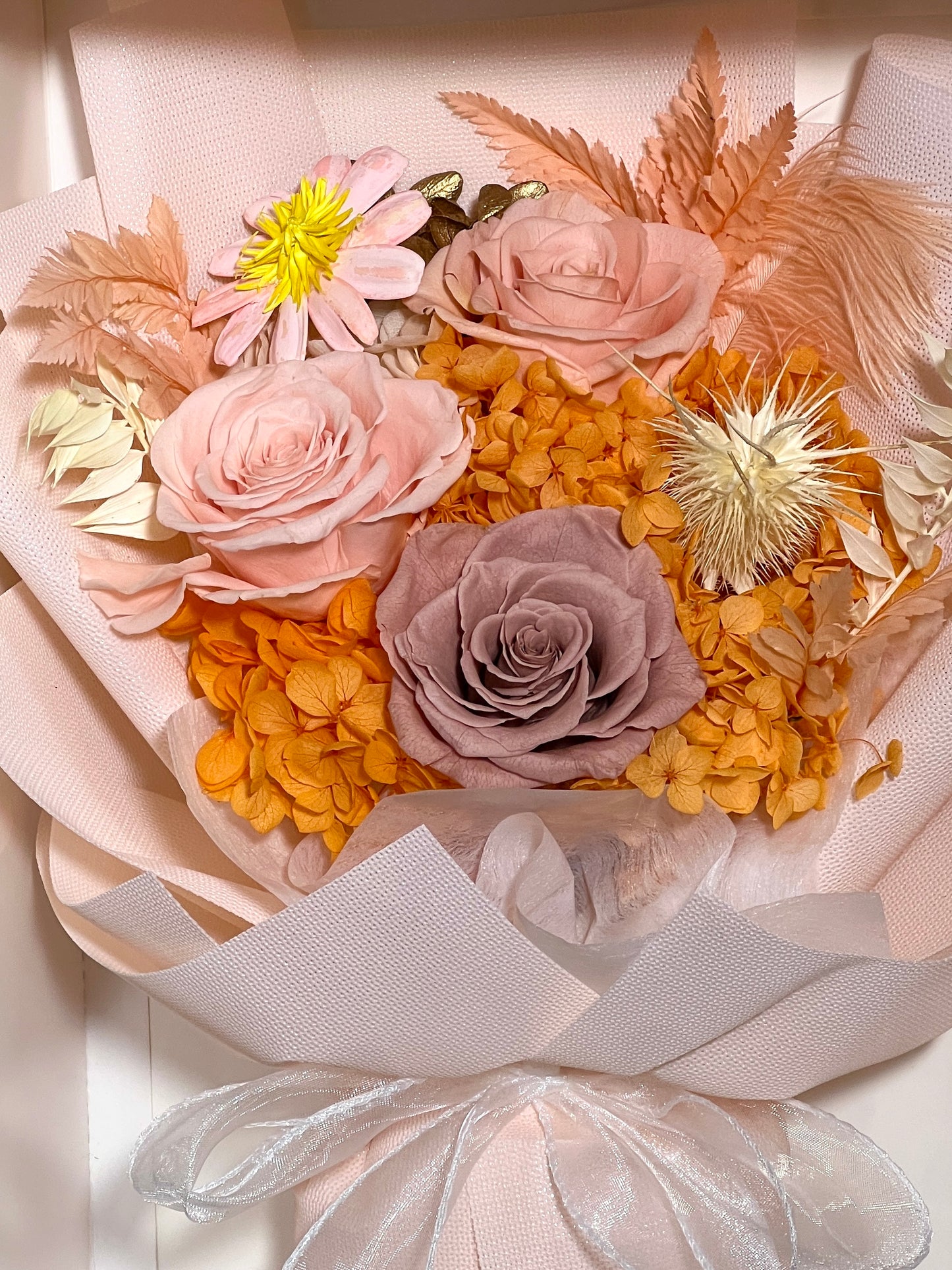 Medium Flower Bouquet - Apricot Smoothie