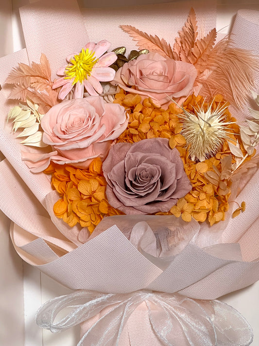 Medium Flower Bouquet - Apricot Smoothie