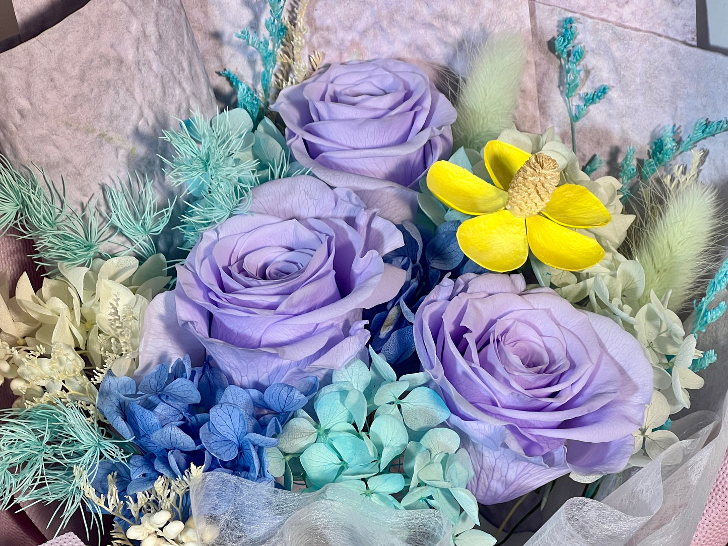 Medium Flower Bouquet - Butterfly Pea Lover