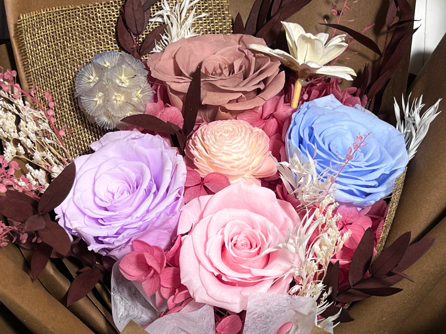 Medium Flower Bouquet - Chestnut Toffee