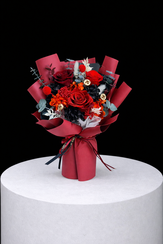 Medium Flower Bouquet - Cherry Lady