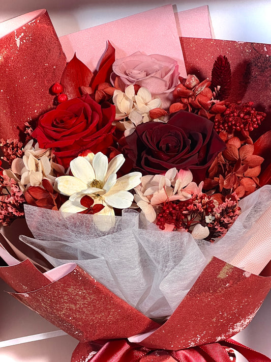 Medium Flower Bouquet - Red Romance