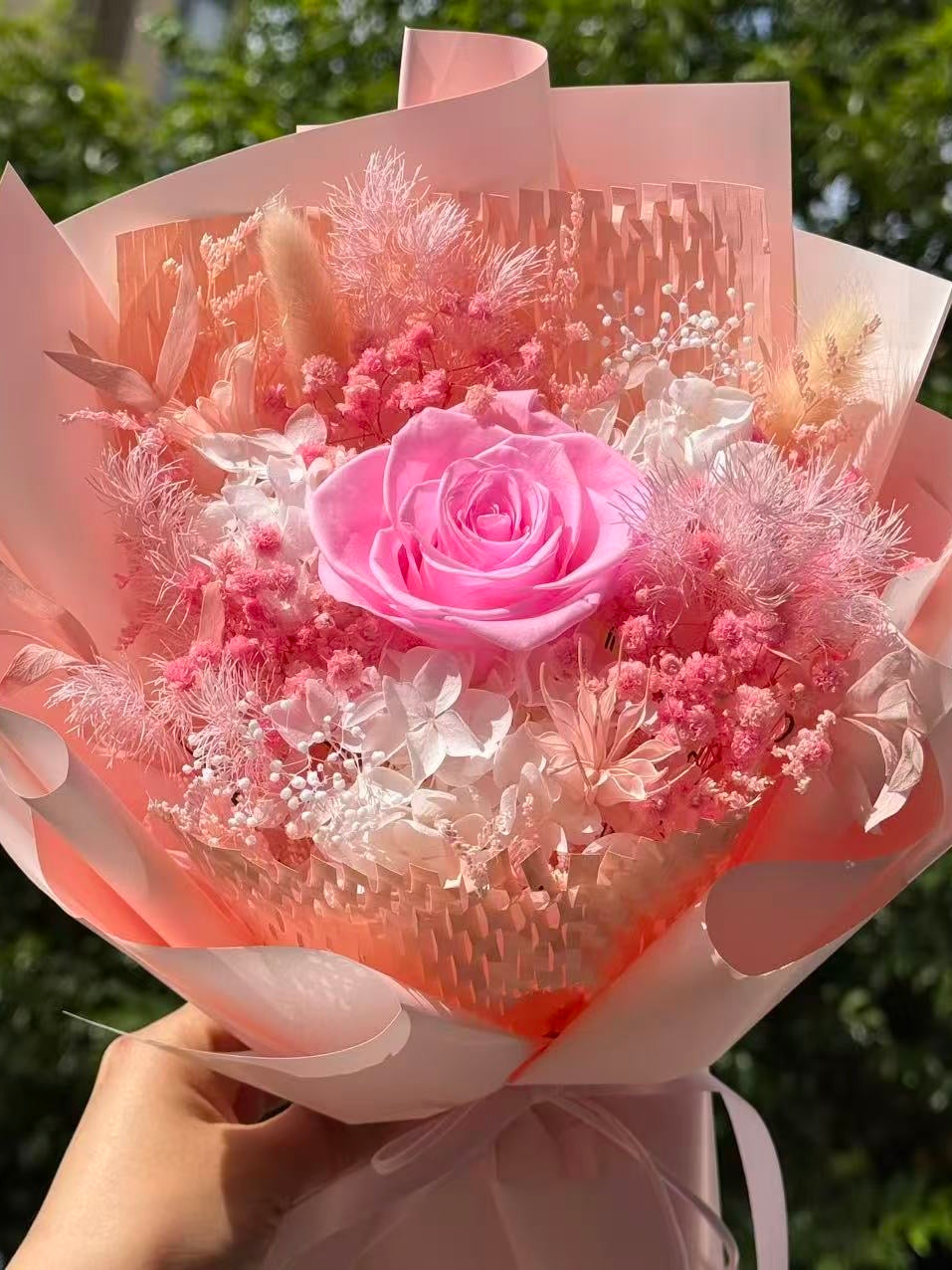 Small Flower Bouquet - Peach