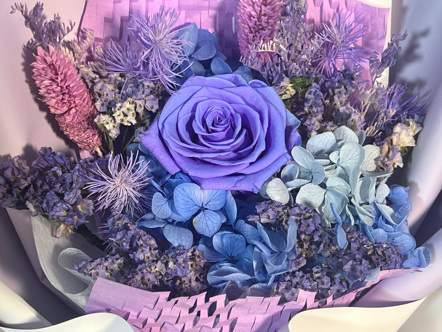 Small Flower Bouquet - Indigo
