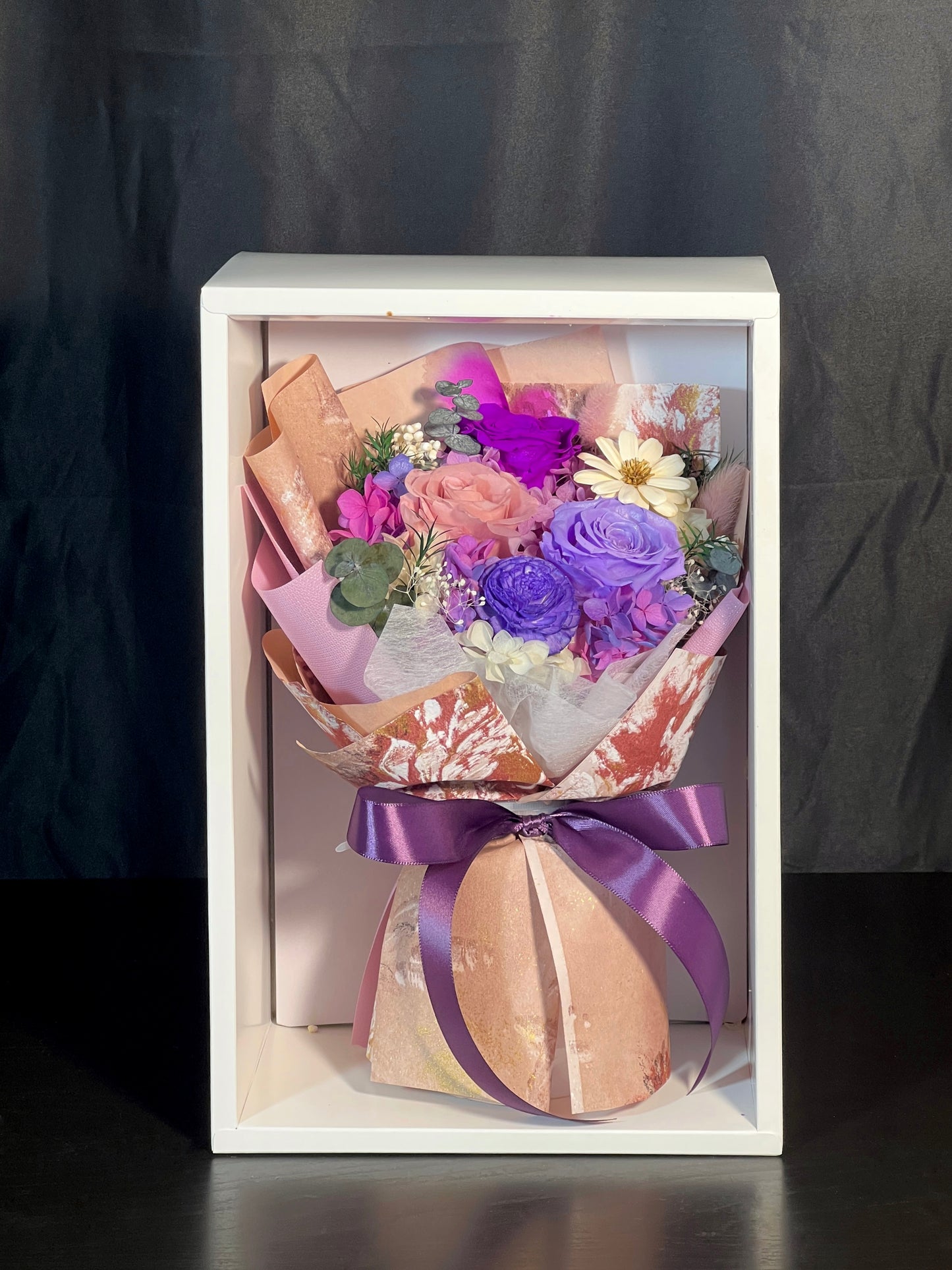 Medium Flower Bouquet - Plum Darling