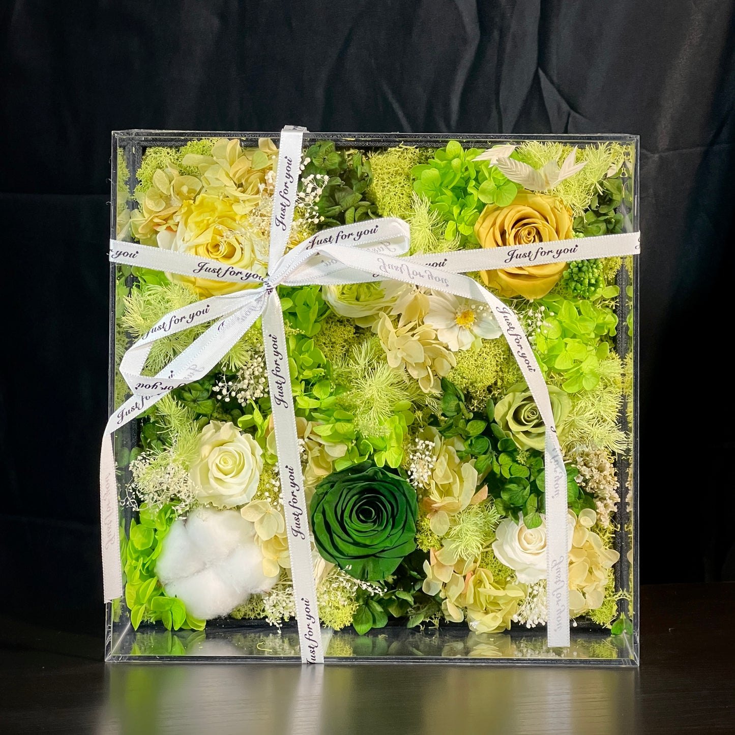 Premium Square Flower Box - Green Prairie