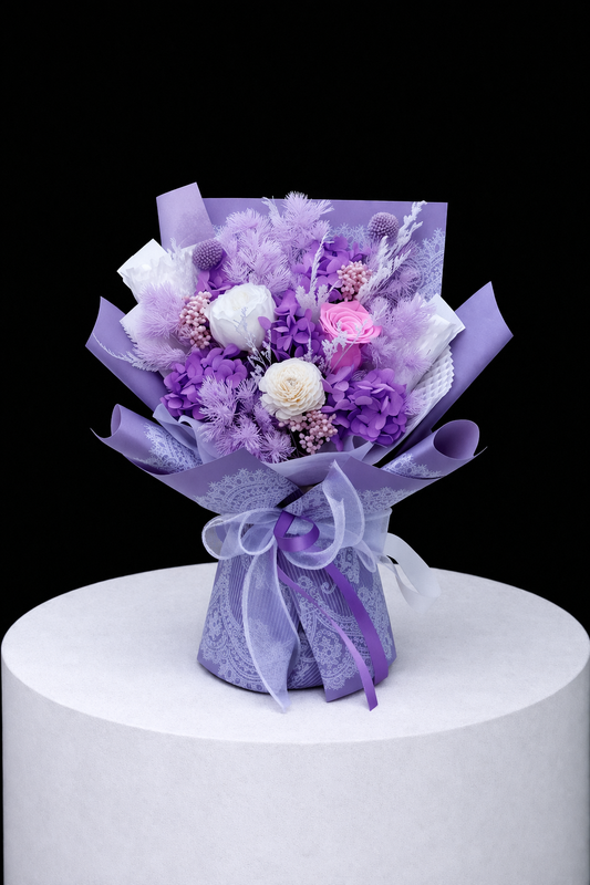 Medium Flower Bouquet - Vivid Orchid