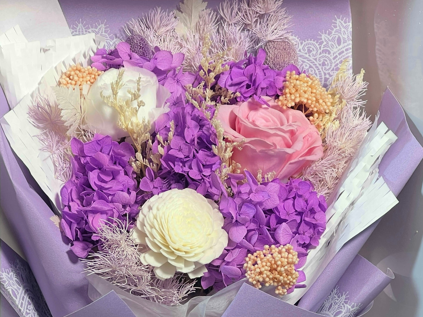 Medium Flower Bouquet - Vivid Orchid