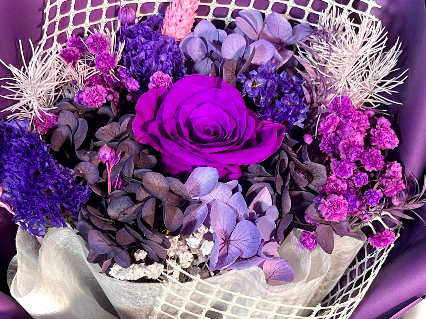 Small Flower Bouquet - Amethyst