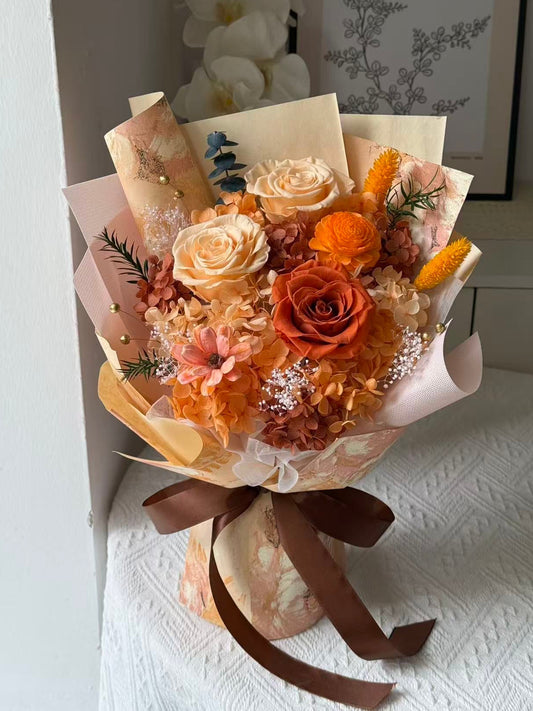 Medium Flower Bouquet - Sunset Glow