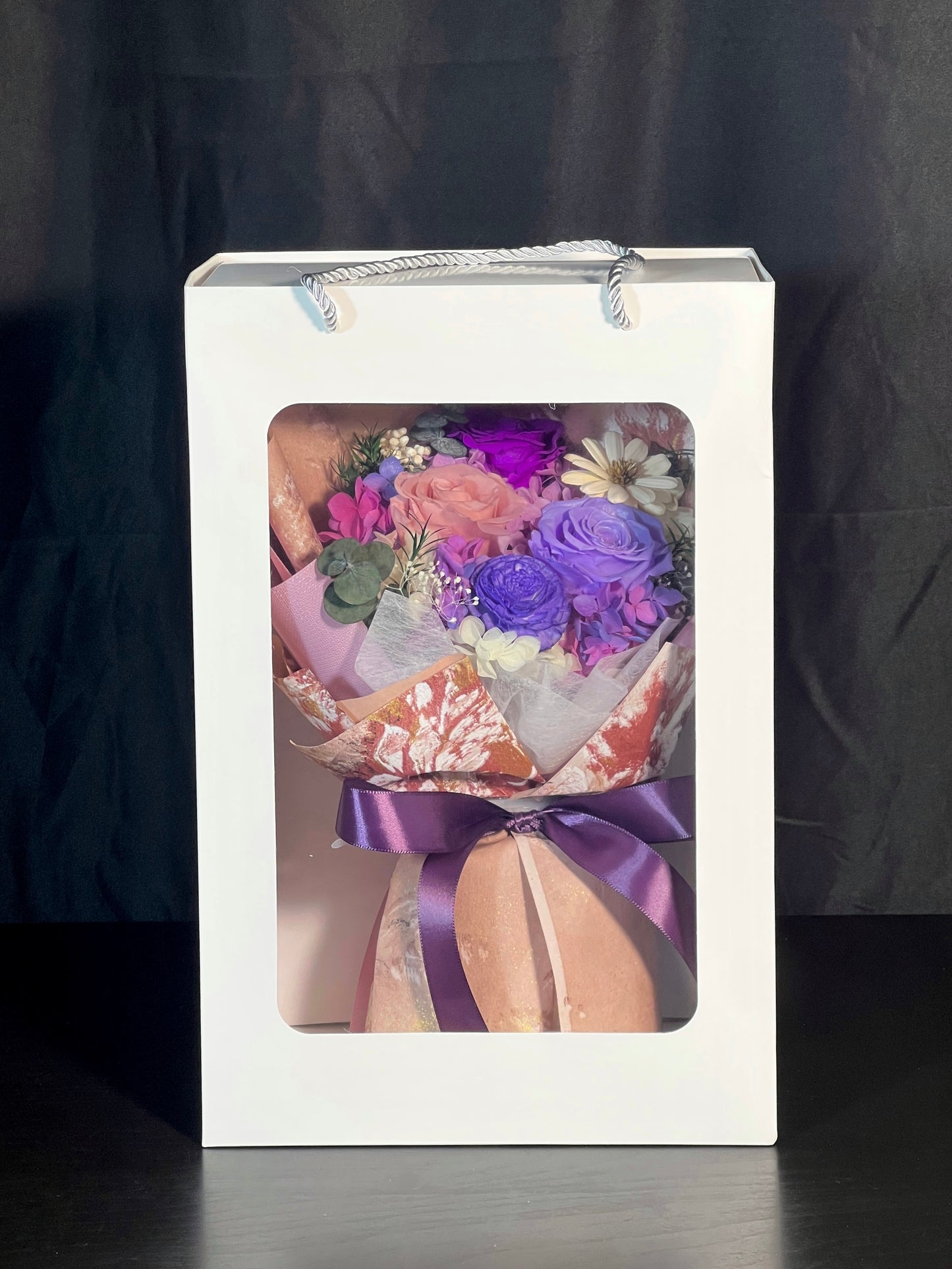 Medium Flower Bouquet - Plum Darling