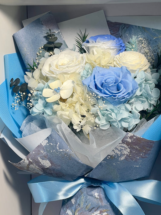 Medium Flower Bouquet - Blue Frosting [BESTSELLER]