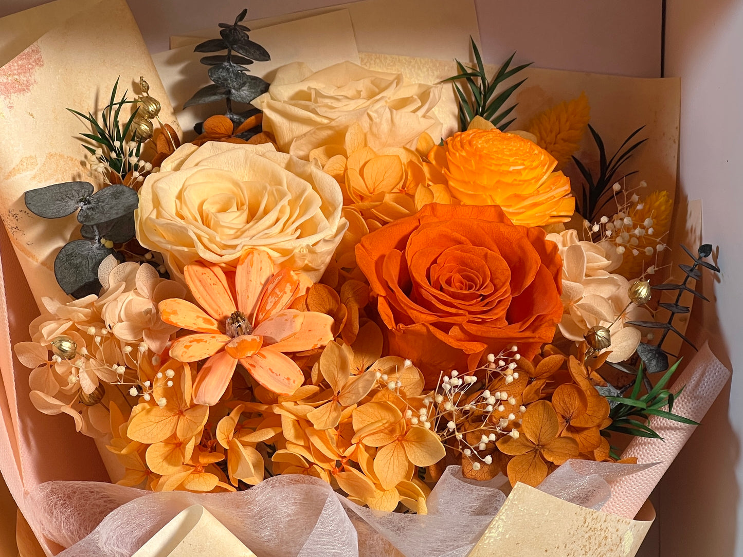 Medium Flower Bouquet - Sunset Glow