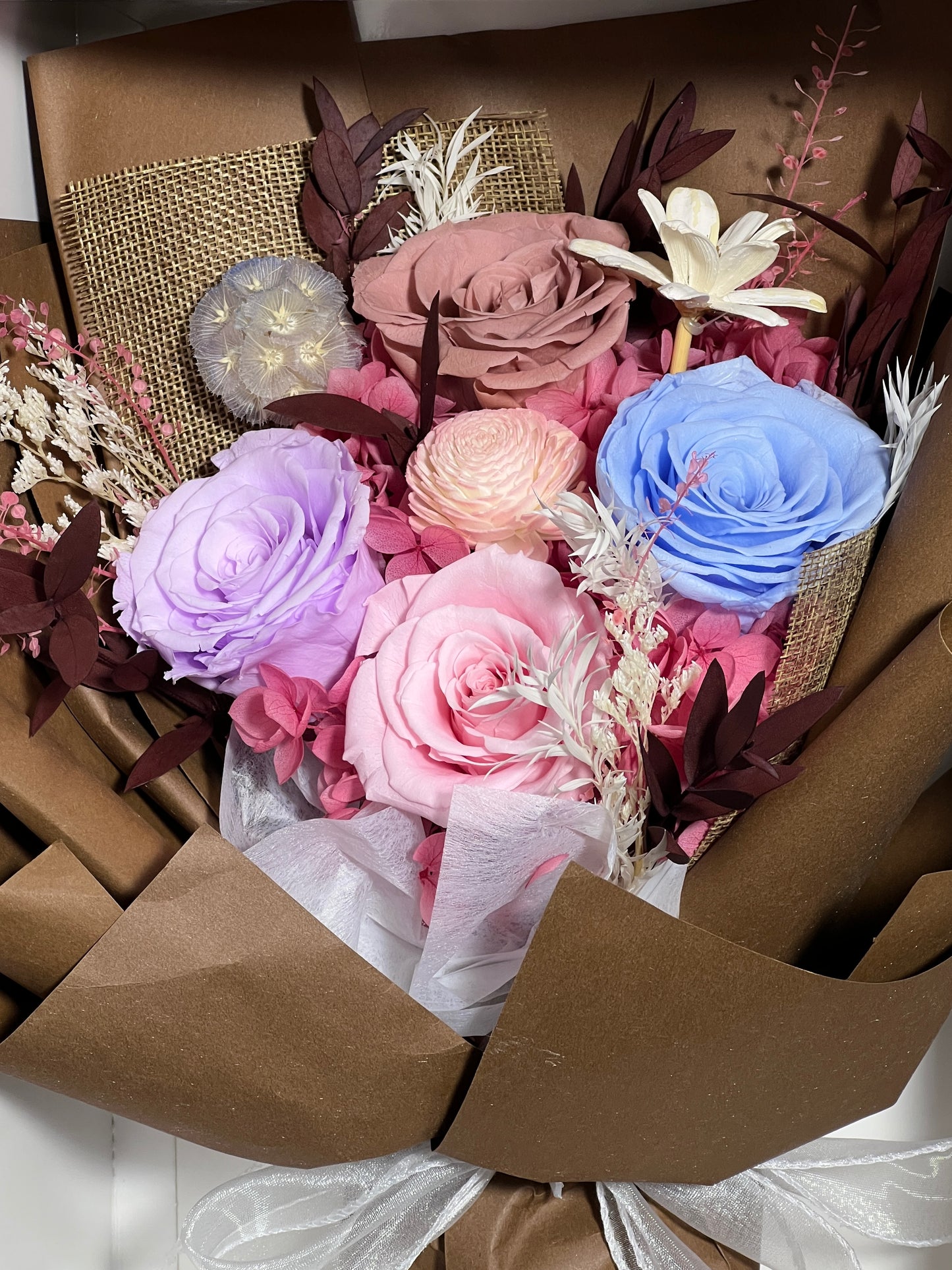 Medium Flower Bouquet - Chestnut Toffee