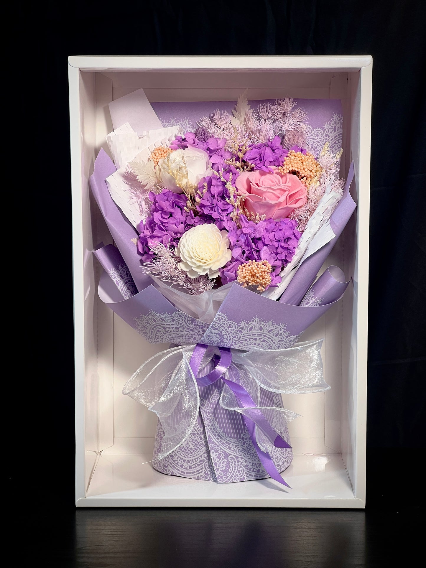 Medium Flower Bouquet - Vivid Orchid
