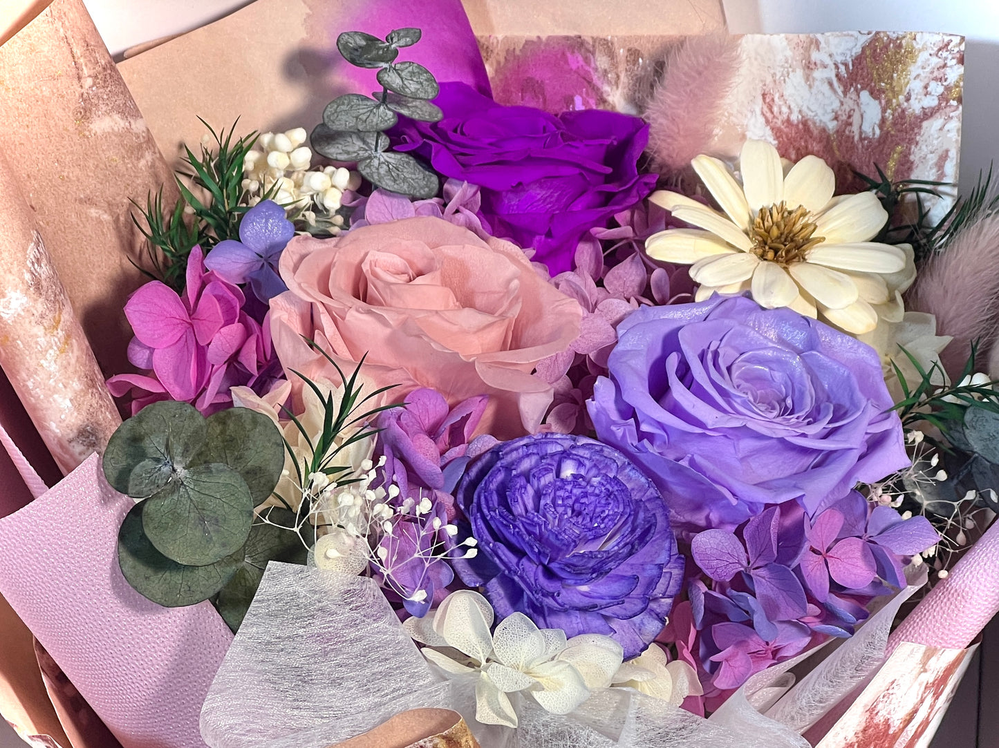 Medium Flower Bouquet - Plum Darling