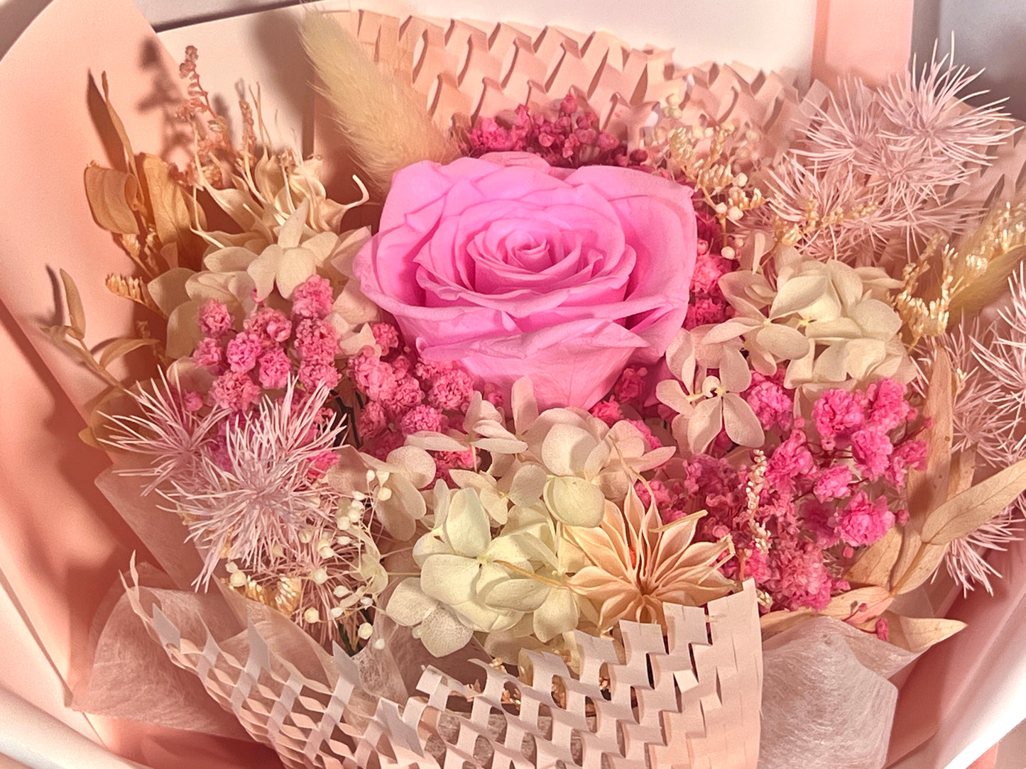 Small Flower Bouquet - Peach