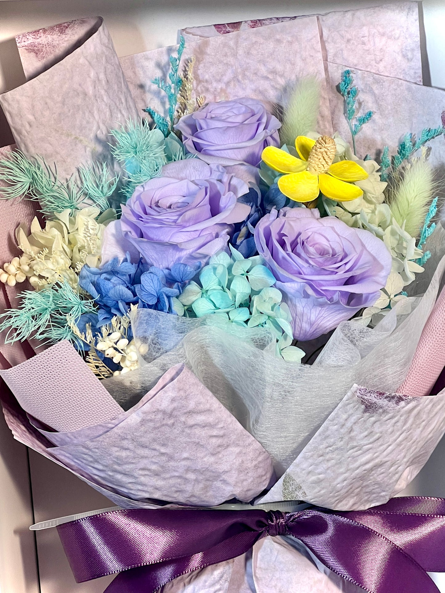 Medium Flower Bouquet - Butterfly Pea Lover