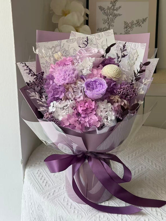 Medium Flower Bouquet - Mulberry Princess