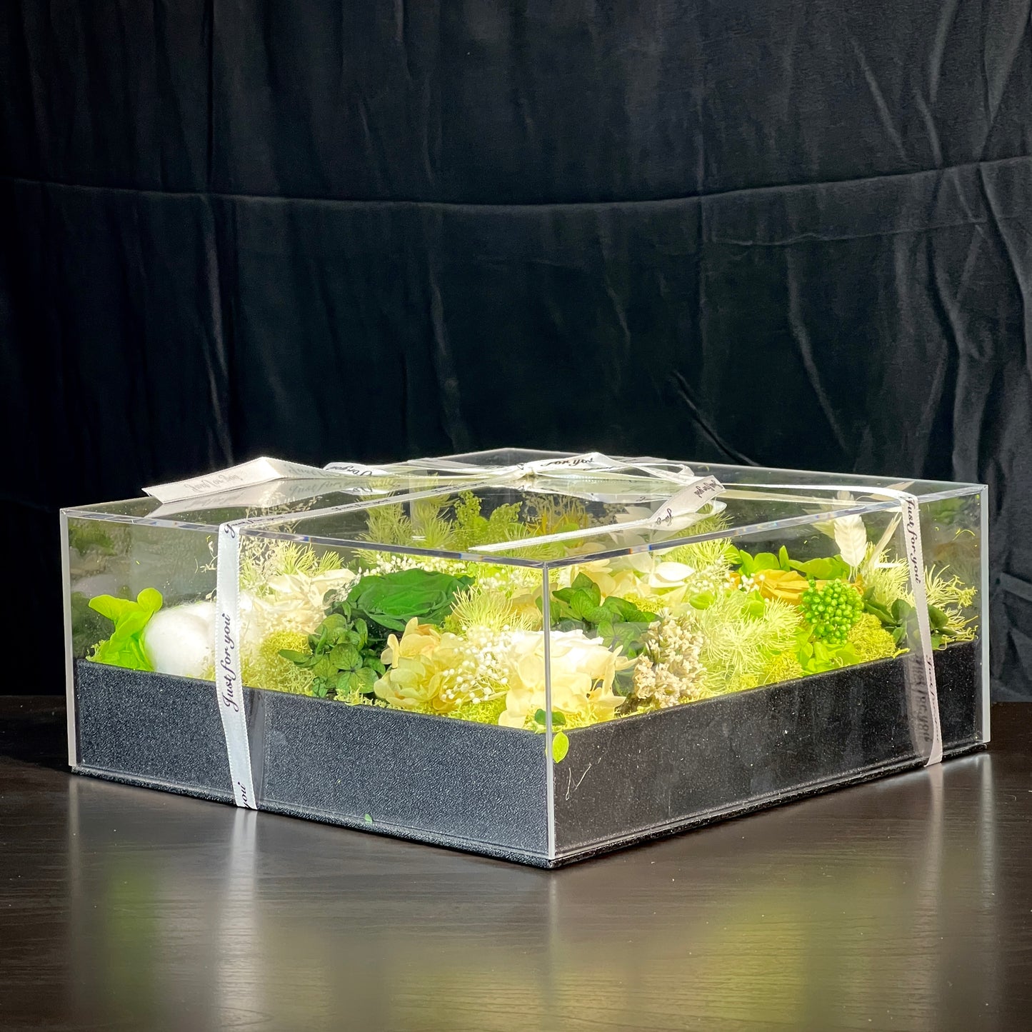 Premium Square Flower Box - Green Prairie