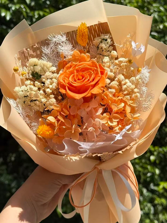 Small Flower Bouquet - Coral