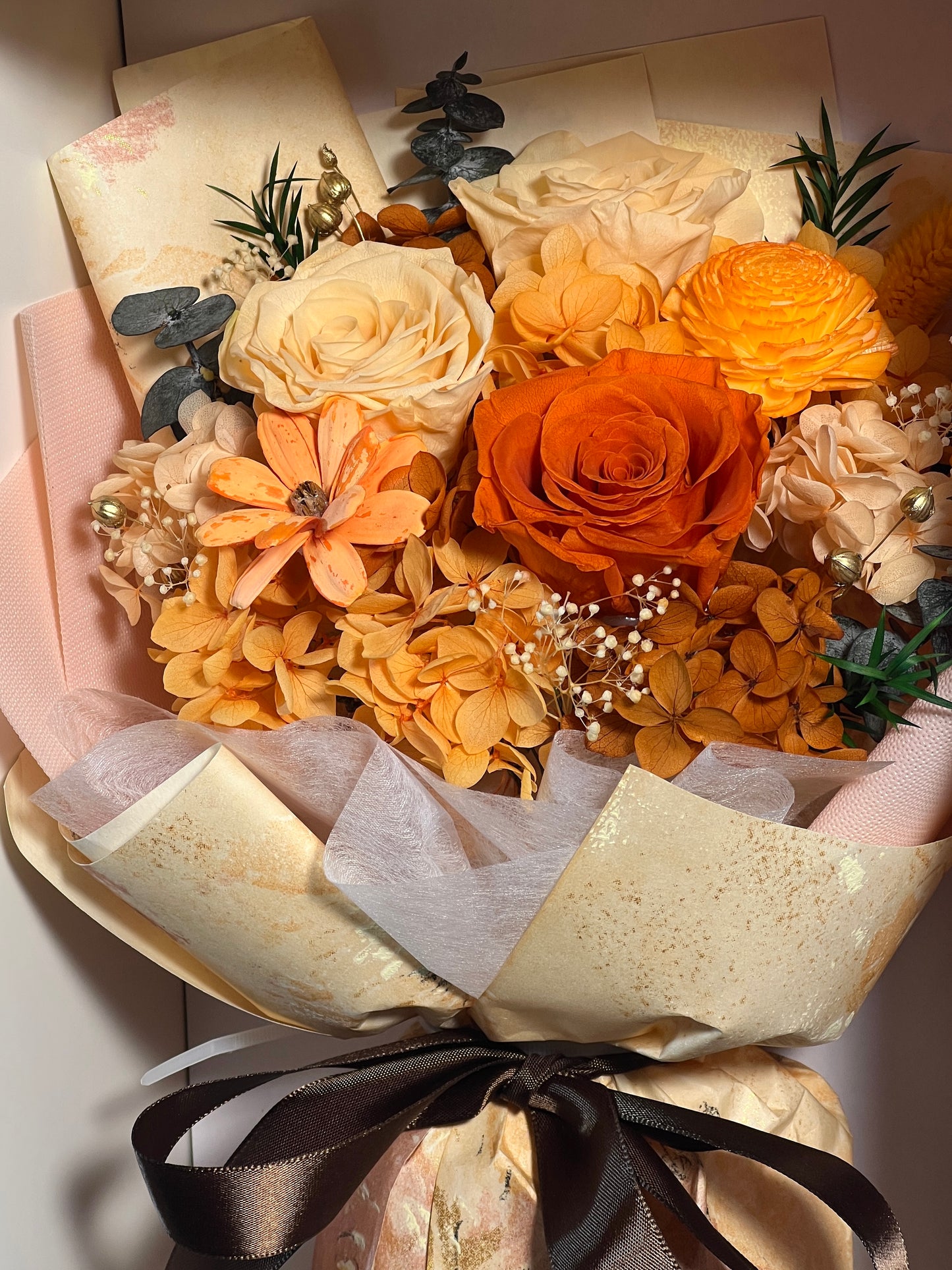 Medium Flower Bouquet - Sunset Glow