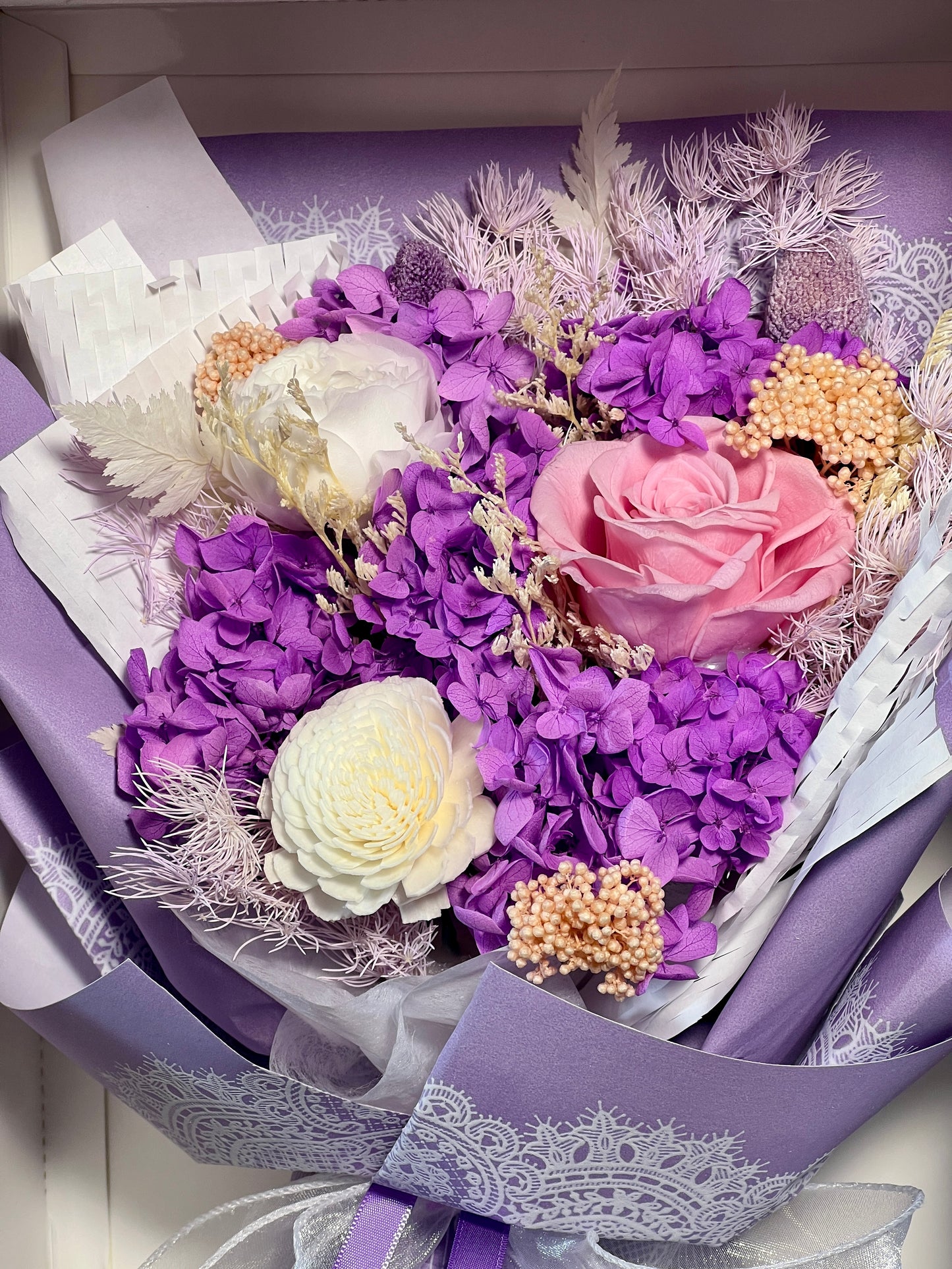 Medium Flower Bouquet - Vivid Orchid