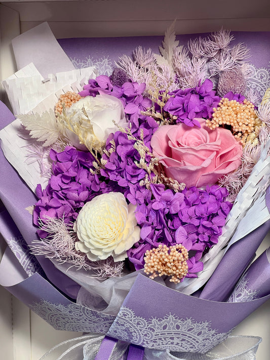 Medium Flower Bouquet - Vivid Orchid